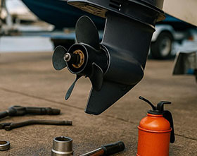 Boat motor maintenance